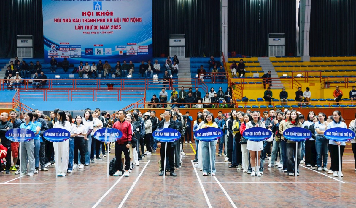 Sự kiện thu hút 25 đoàn vận động viên các đơn vị báo, đài của trung ương và địa phương tham gia. Ảnh: H.N.M