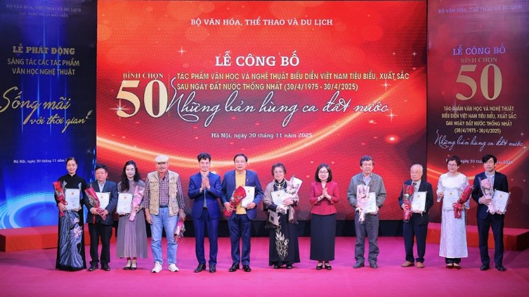 50 tác phẩm văn học, nghệ thuật biểu diễn Việt Nam tiêu biểu xuất sắc