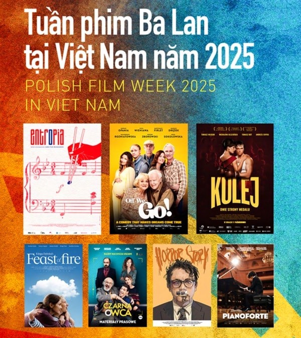 Tuần phim Ba Lan tại Việt Nam năm 2025 sẽ có 7 bộ phim đặc sắc, hấp dẫn được trình chiếu miễn phí. Ảnh: BTC