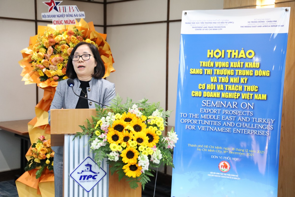 Triển vọng xuất khẩu sang Trung Đông và Thổ Nhĩ Kỳ