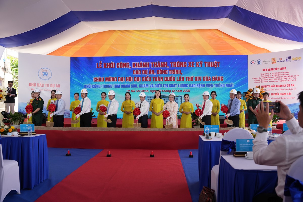 TP Hồ Chí Minh: Đồng loạt khởi công nhiều công trình trọng điểm chào mừng Đại hội Đảng XIV