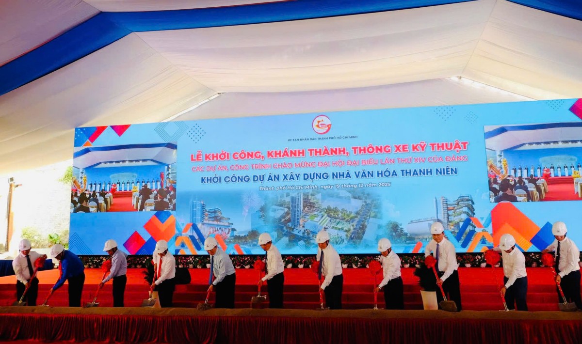 TP Hồ Chí Minh: Đồng loạt khởi công nhiều công trình trọng điểm chào mừng Đại hội Đảng XIV