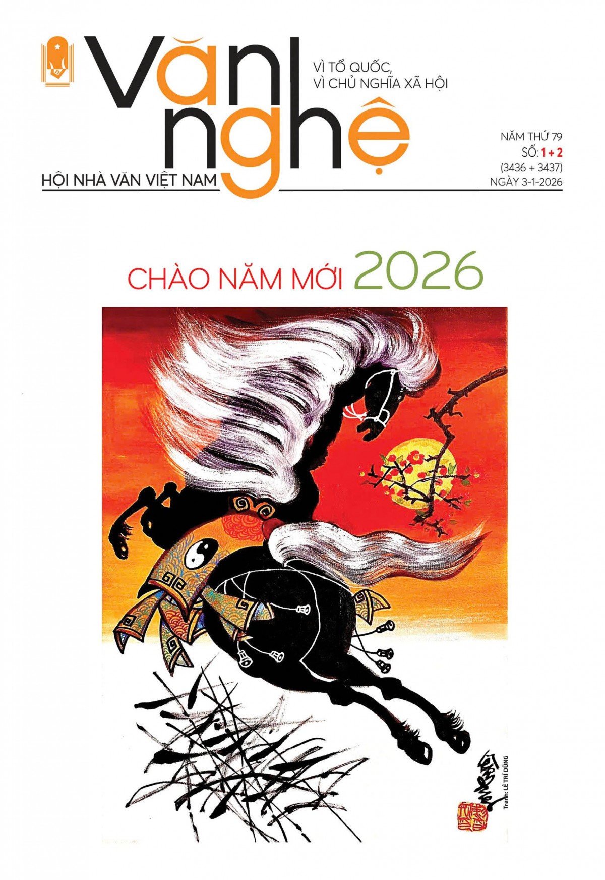 Mời quý vị đón đọc báo Văn nghệ số 1+2/2026
