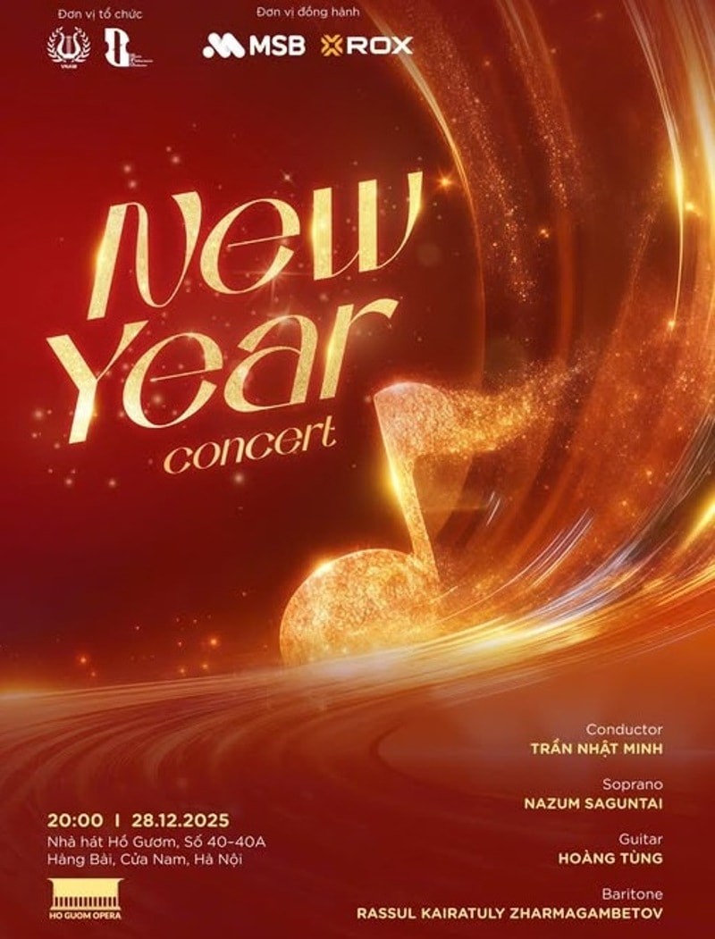 Đêm nhạc New Year Concert 2026 mang đến một hành trình âm nhạc đa sắc. Ảnh: BTC