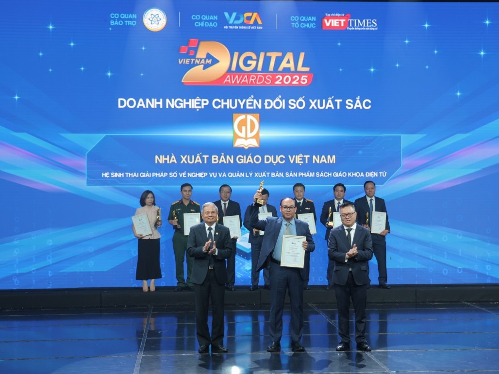 Nhà xuất bản Giáo dục Việt Nam đoạt Giải thưởng Chuyển đổi số Việt Nam