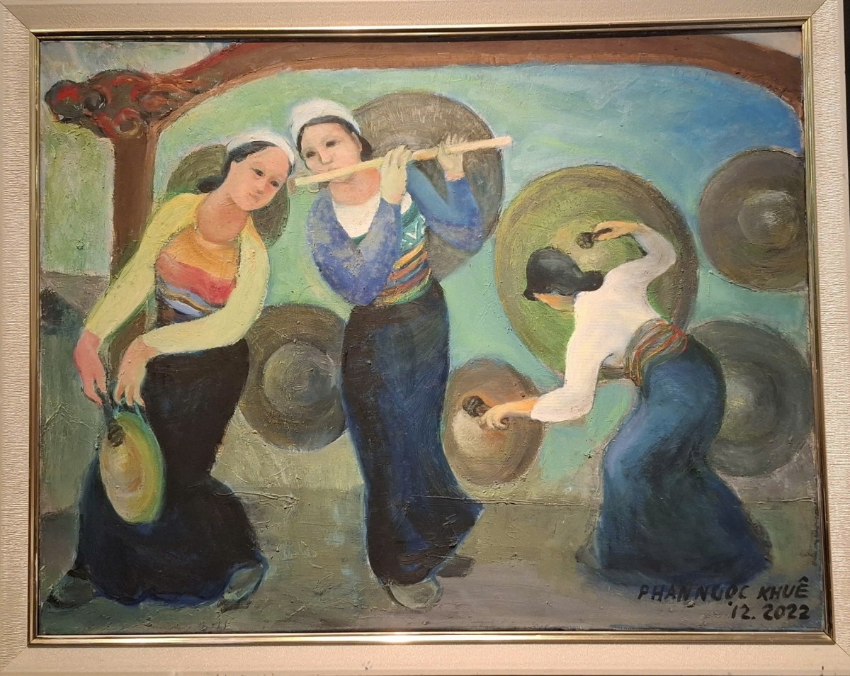 Khai mạc trưng bày 50 tác phẩm của họa sĩ Phan Ngọc Khuê