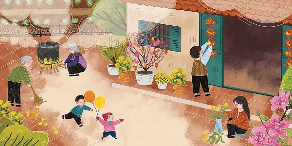 tieng radio dem giao thua truyen ngan cua linh chau truyen thieu nhi