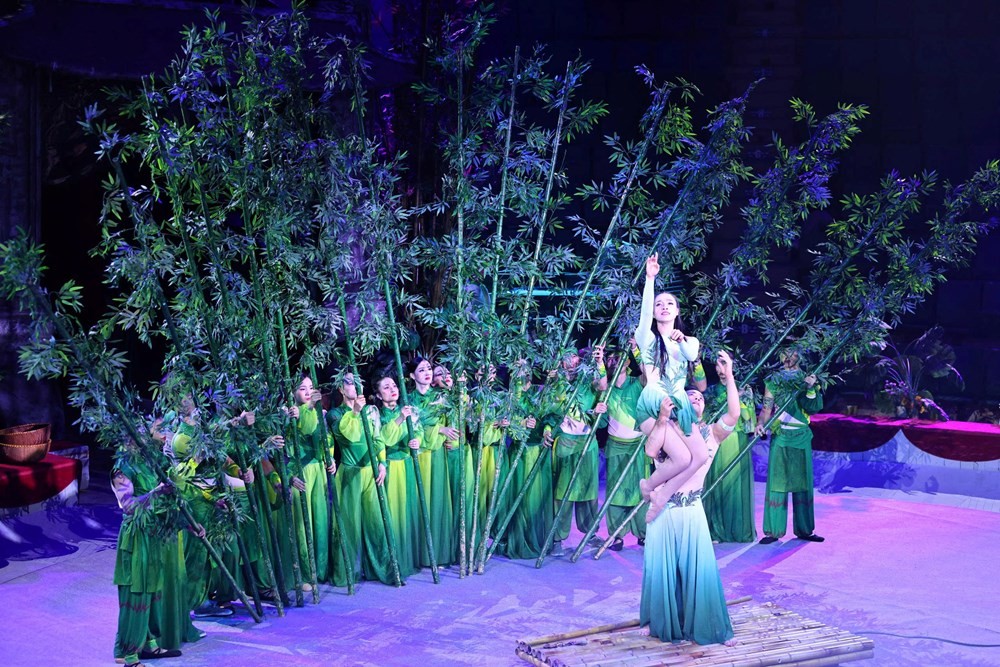 Hình tượng tre Việt Nam trong chương trình. Ảnh: BTC