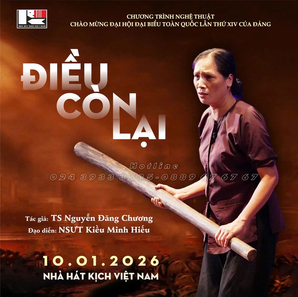 Vở diễn “Điều còn lại” sẽ diễn vào ngày 10/1 và 24/1/2026