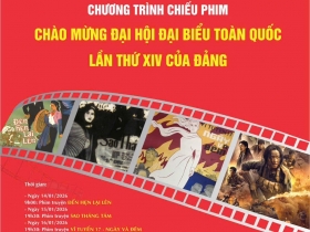 Chiếu phim chào mừng Đại hội đại biểu toàn quốc lần thứ XIV của Đảng