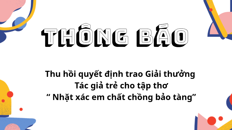 thong bao cua ban chap hanh hoi nha van viet nam ve giai thuong tac gia tre 2025
