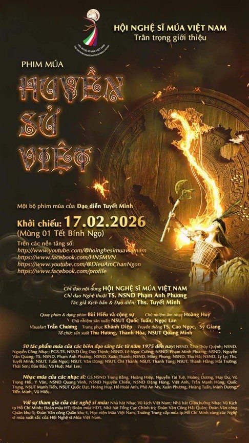 Hội Nghệ sĩ Múa Việt Nam ra mắt dự án phim múa 