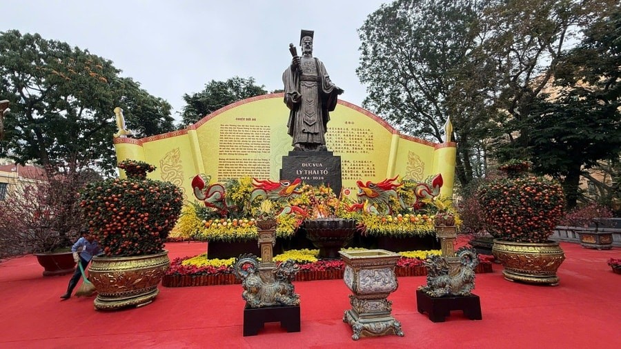 Không gian hoa Xuân tại vườn hoa Lý Thái Tổ. Ảnh: BTC