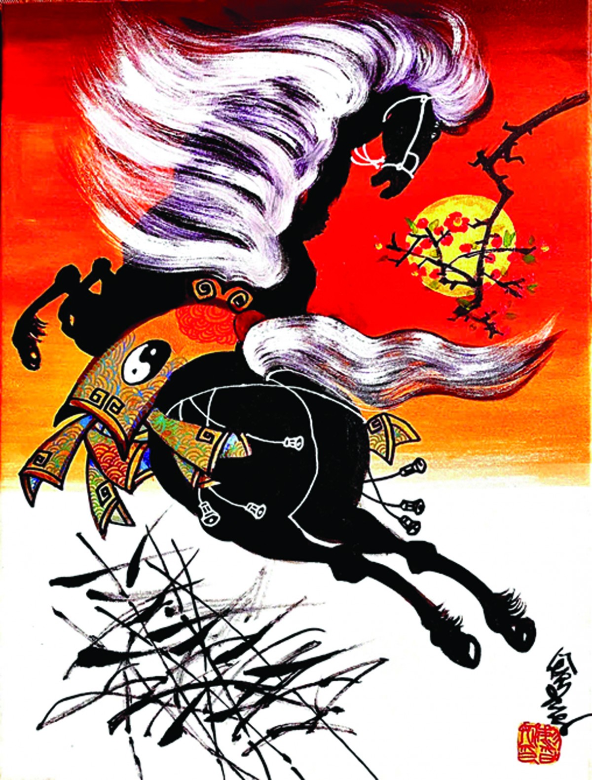 Lê Trí Dũng: Vung bút “Thần” trong tranh ngựa