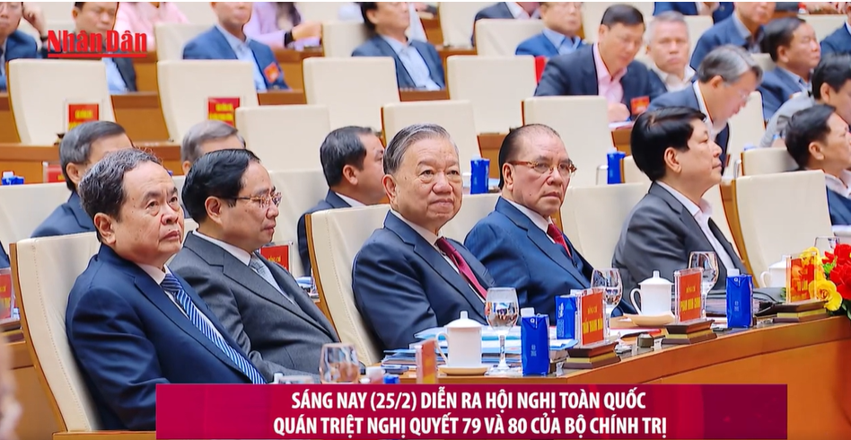 Hội nghị toàn quốc quán triệt, triển khai thực hiện các Nghị quyết số 79 và 80 của Bộ Chính trị