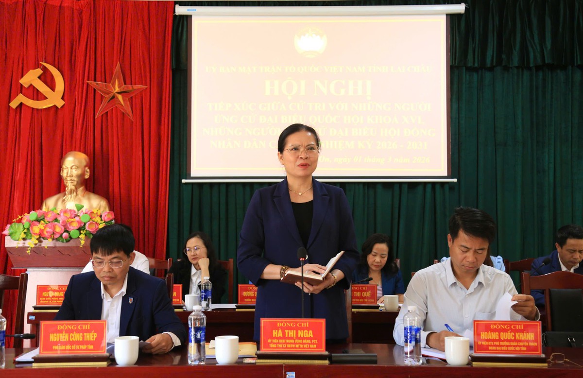 Bà Hà Thị Nga cam kết đồng hành cùng Lai Châu phát triển bền vững