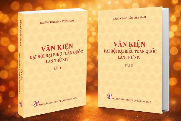 ra mat bo sach van kien dai hoi xiv tao buoc dot pha tu duy va hanh dong trong giai doan phat trien moi