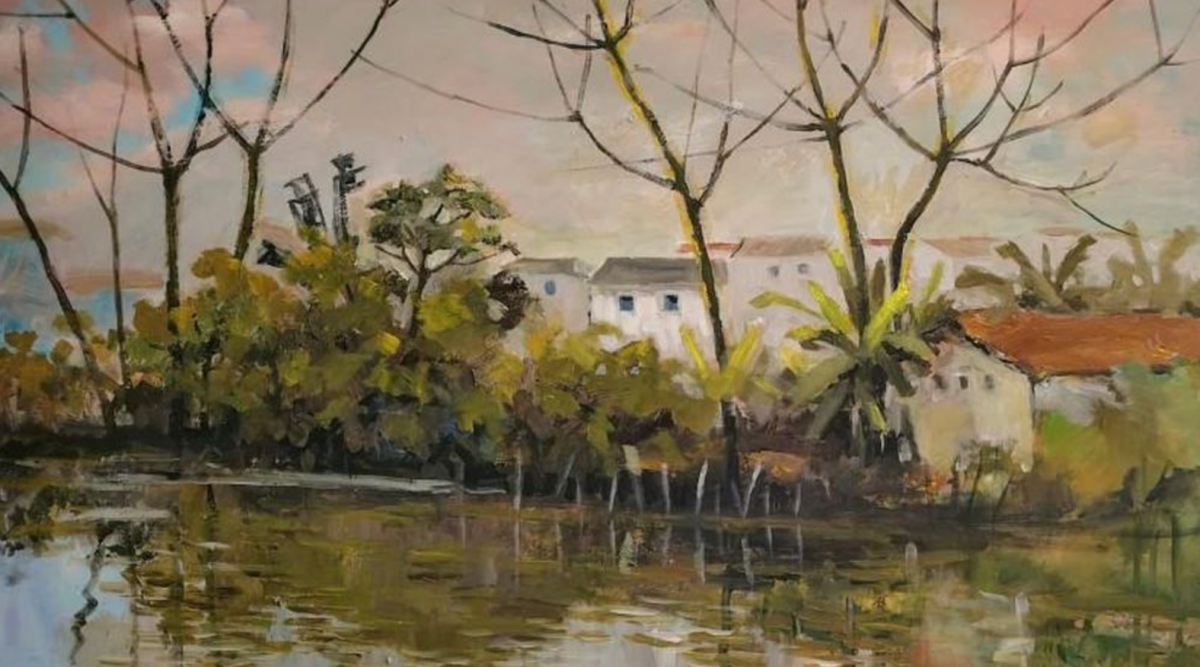 55 tác phẩm tại triển lãm “Sắc quê 10”của họa sĩ Quỳnh Thơm