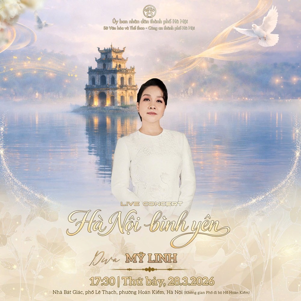 Chương trình có sự tham gia biểu diễn của diva Mỹ Linh. Ảnh: BTC