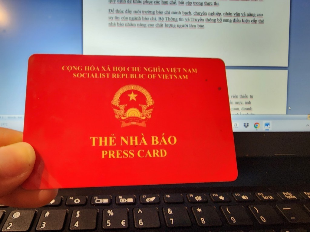 Tiếp tục gia hạn sử dụng Thẻ nhà báo kỳ hạn 2021-2025 đến hết ngày 30/6/2026