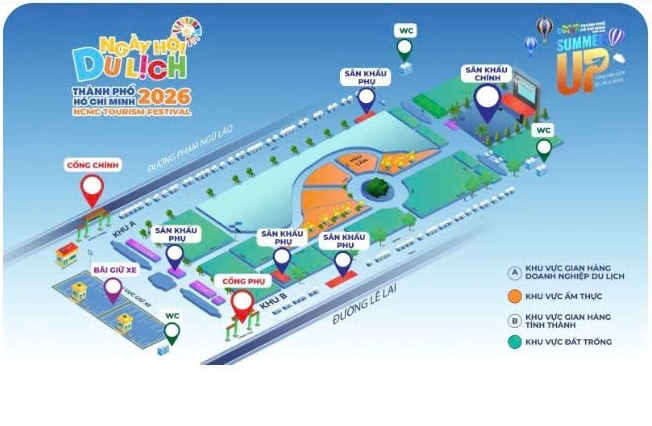 Không gian mở Ngày hội Du lịch Thành phố Hồ Chí Minh l