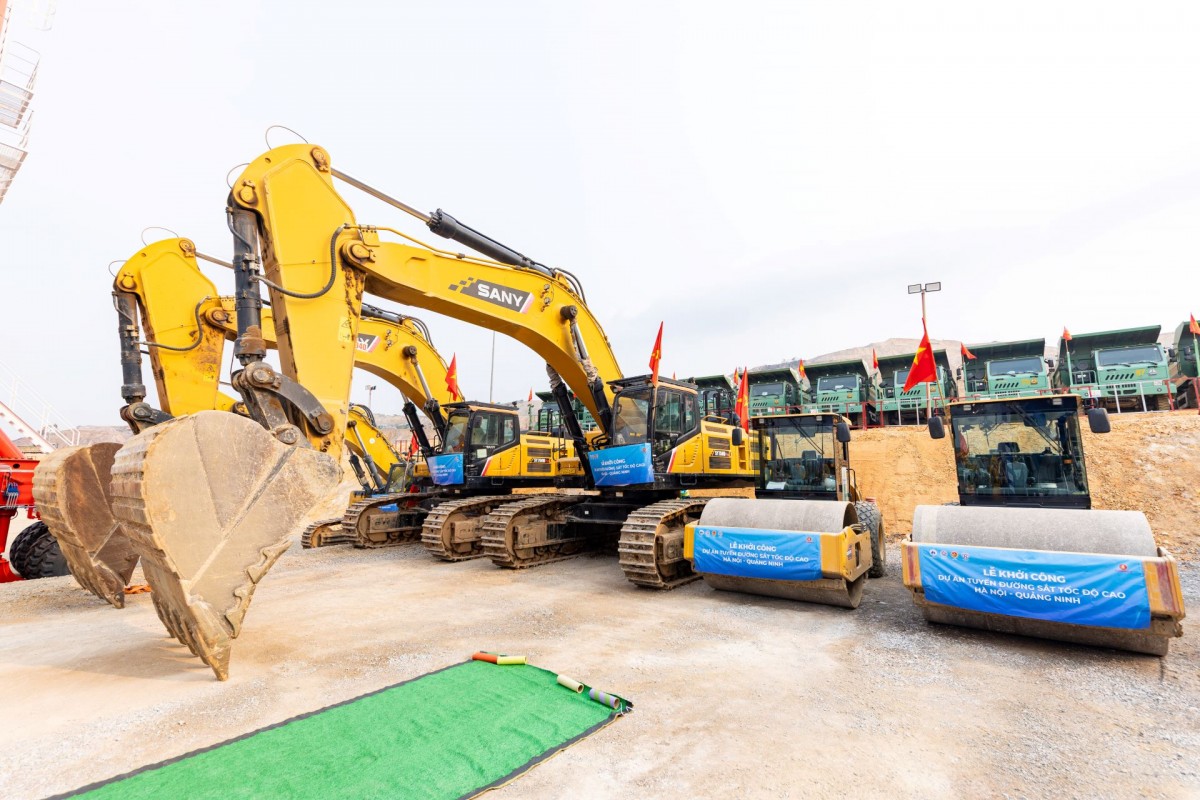 VINGROUP Khởi công dự án tuyến đường sắt tốc độ cao Hà Nội - Quảng Ninh