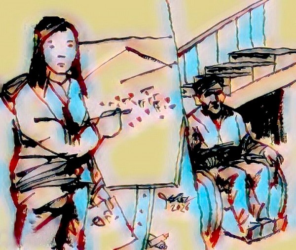 buc tranh hoa so truyen ngan cua nguyen thi loan