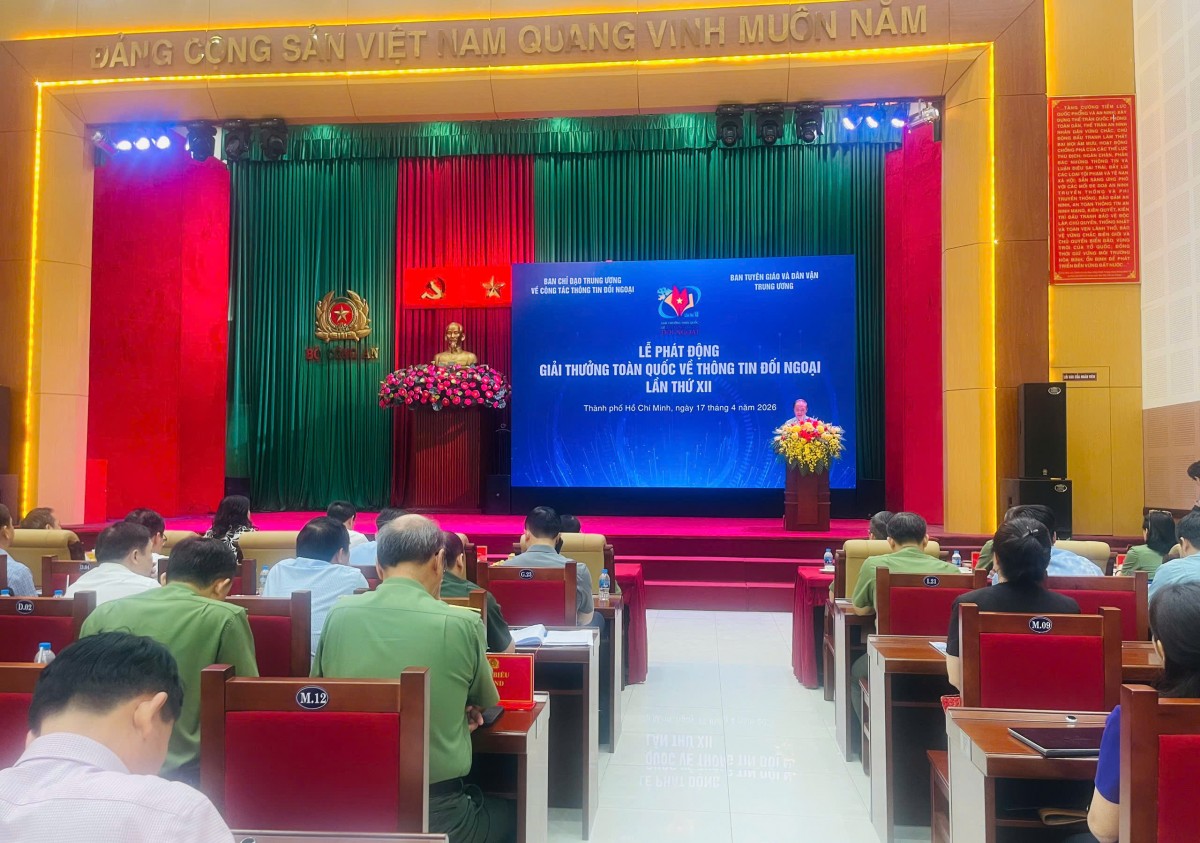 Phát động Giải thưởng toàn quốc về Thông tin đối ngoại lần thứ XII năm 2026
