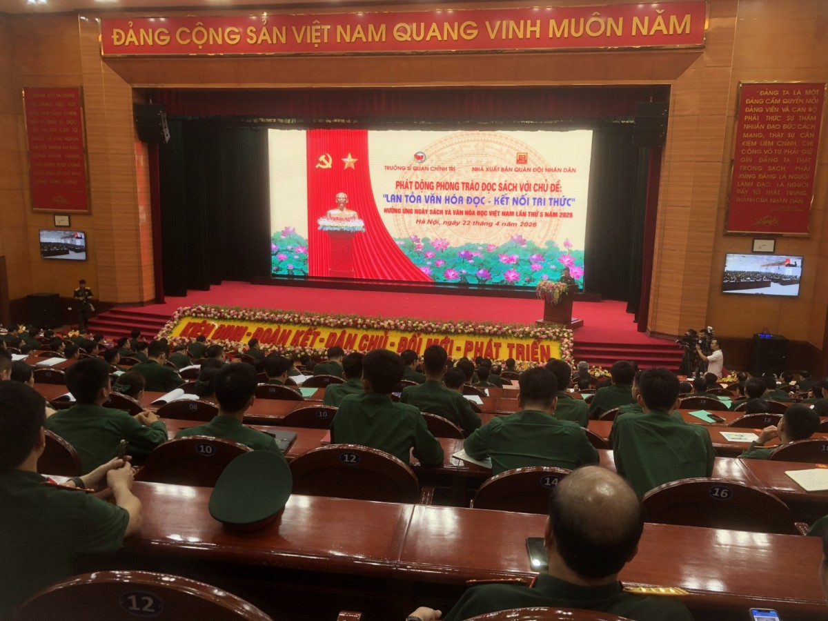 Phát triển văn hóa đọc trong toàn quân, góp phần đáp ứng yêu cầu nhiệm vụ xây dựng Quân đội nhân dân Việt Nam cách mạng, chính quy, tinh nhuệ, hiện đại trong tình hình mới