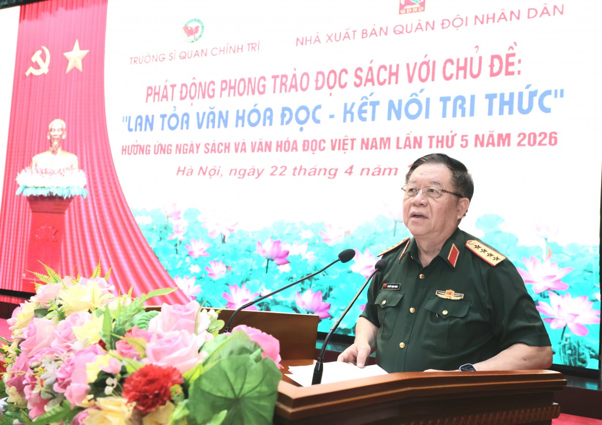 Phát triển văn hóa đọc trong toàn quân, góp phần đáp ứng yêu cầu nhiệm vụ xây dựng Quân đội nhân dân Việt Nam cách mạng, chính quy, tinh nhuệ, hiện đại trong tình hình mới