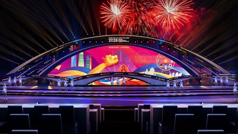 Thiết kế Lễ hội pháo hoa quốc tế Đà Nẵng 2026. Ảnh: BTC