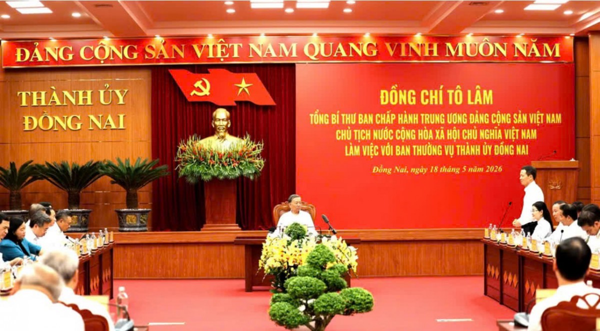 Tổng Bí thư, Chủ tịch nước Tô Lâm dự lễ công bố thành lập thành phố Đồng Nai
