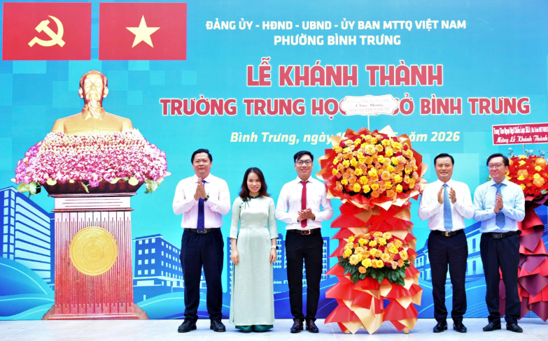 Khánh thành Trường THCS Bình Trưng theo mô hình tiên tiến, hội nhập quốc tế