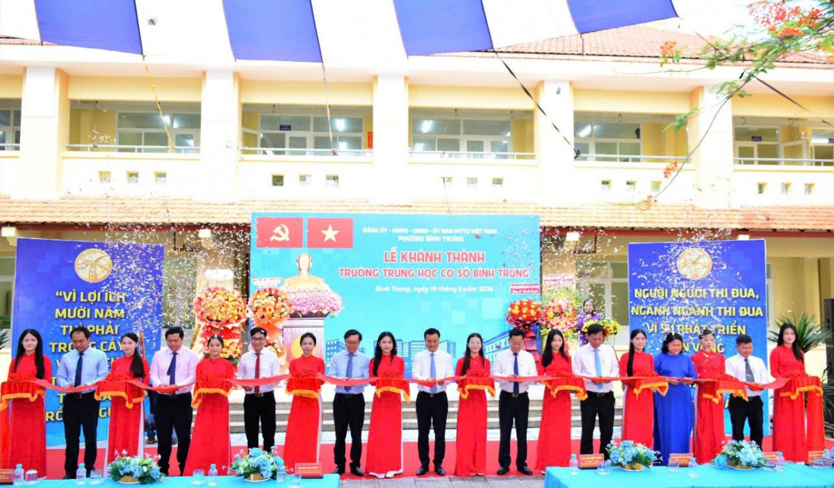 Khánh thành Trường THCS Bình Trưng theo mô hình tiên tiến, hội nhập quốc tế