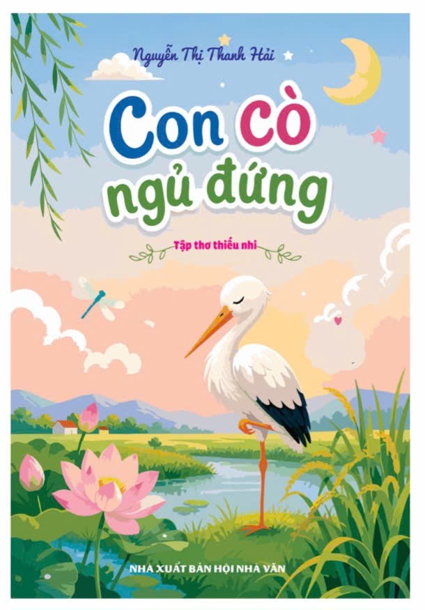 Ngộ nghĩnh Con cò ngủ đứng