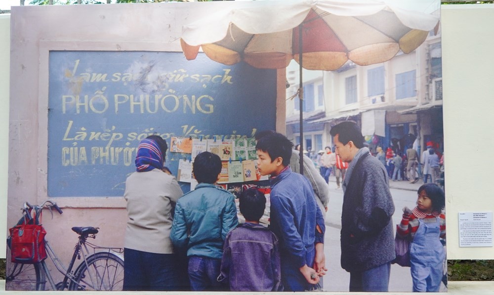 Một tác phẩm được trưng bày tại triển lãm. Ảnh: BTC
