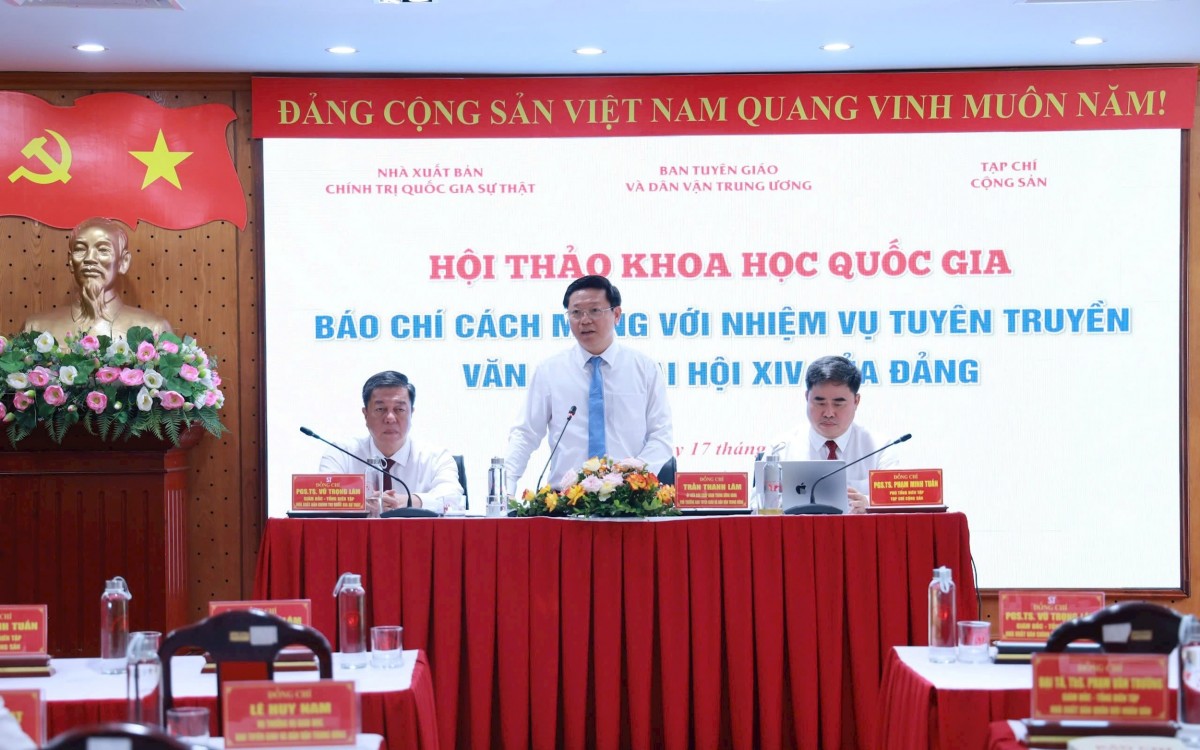 Hội thảo khoa học quốc gia “Báo chí cách mạng với nhiệm vụ tuyên truyền Văn kiện Đại hội XIV của Đảng”