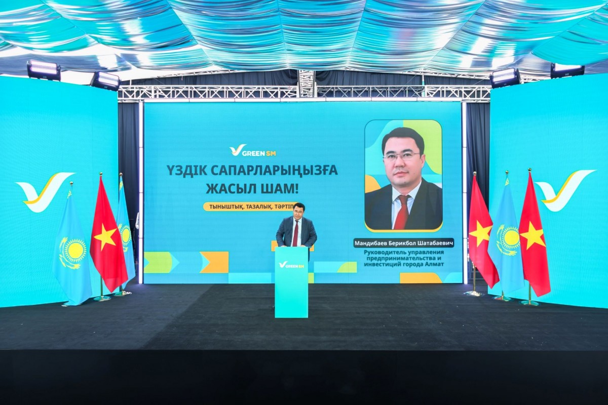 Green SM chính thức ra mắt dịch vụ gọi xe thuần điện tại Kazakhstan
