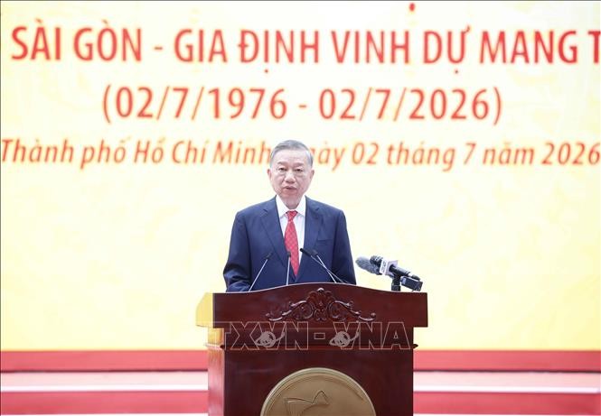 Bài phát biểu của Tổng Bí thư, Chủ tịch nước Tô Lâm tại lễ kỉ niệm 50 năm Ngày TP Sài Gòn - Gia Định vinh dự mang tên Chủ tịch Hồ Chí Minh