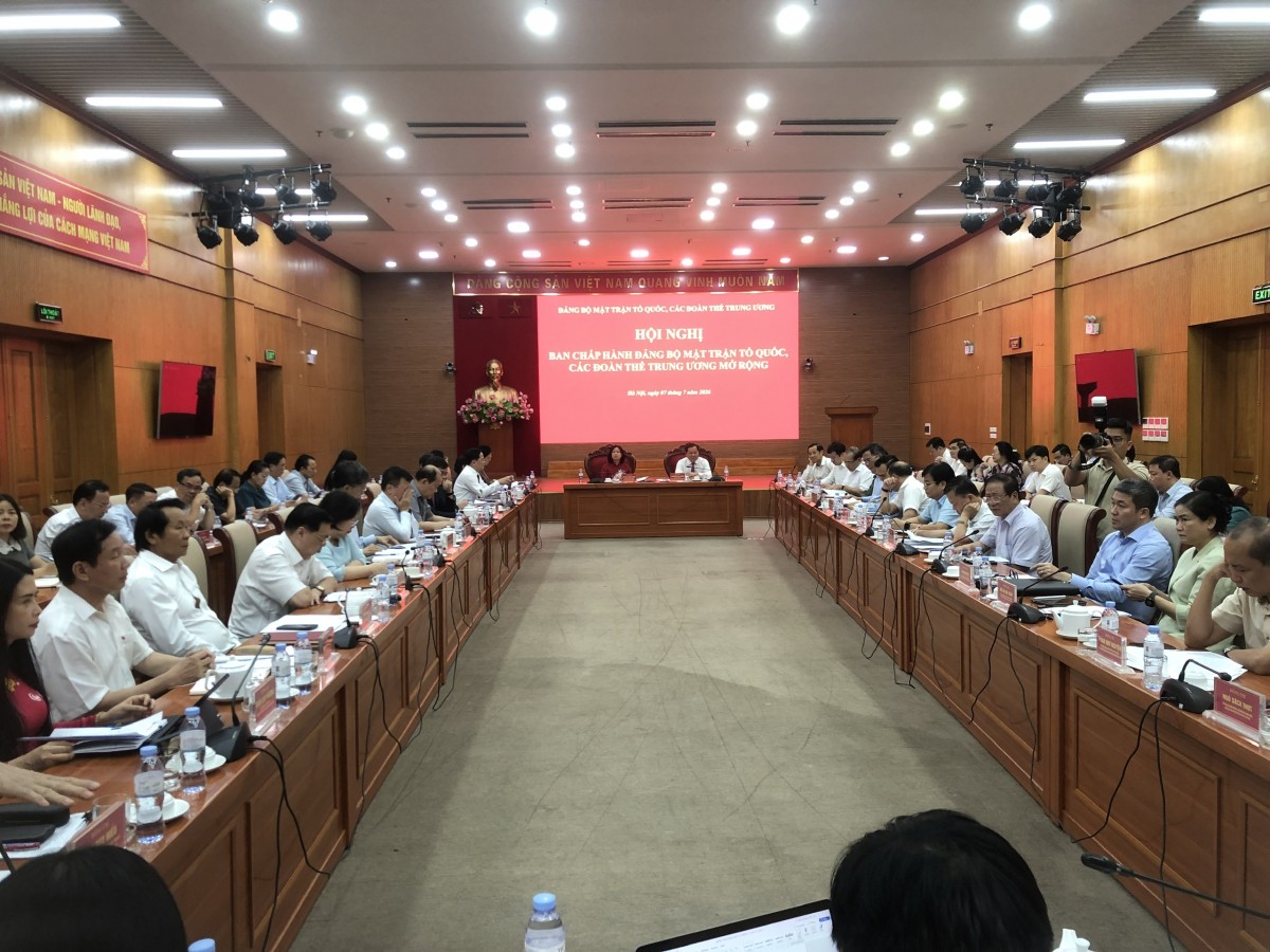 Đảng bộ Mặt trận Tổ quốc, các đoàn thể Trung ương tổ chức Hội nghị Ban Chấp hành Đảng bộ mở rộng
