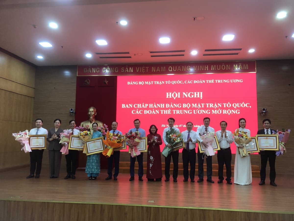 Đảng bộ Mặt trận Tổ quốc, các đoàn thể Trung ương tổ chức Hội nghị Ban Chấp hành Đảng bộ mở rộng