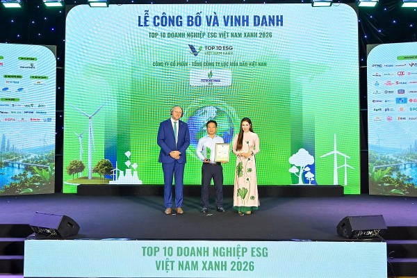 bsr duoc vinh danh top 10 doanh nghiep esg viet nam xanh 2026 dau an loc hoa dau trong chuyen doi xanh va phat trien ben vung