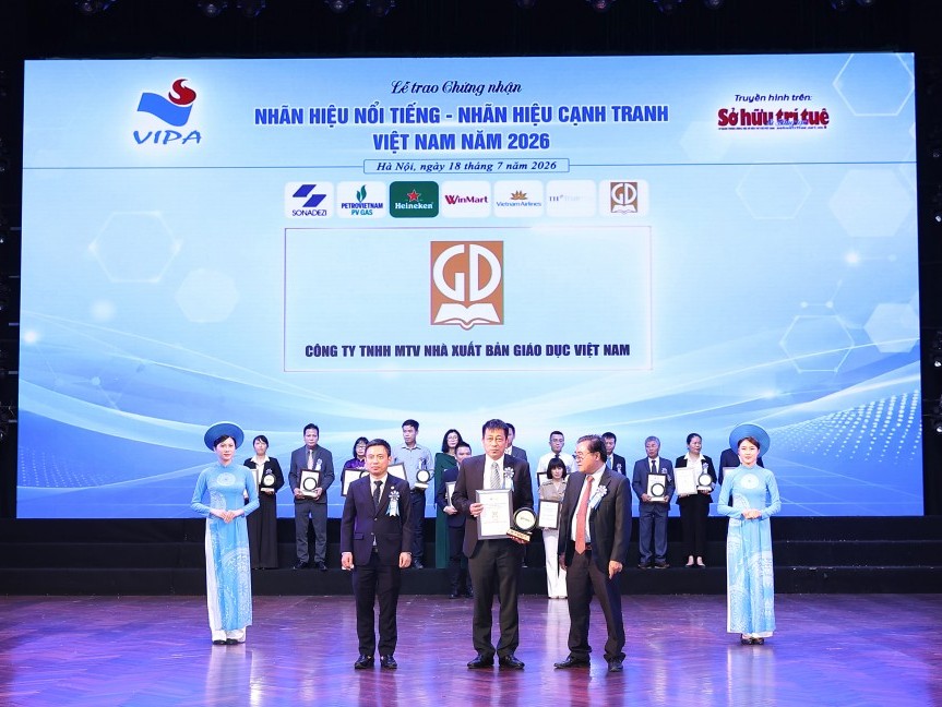 Nhà xuất bản Giáo dục Việt Nam lọt Top 20 Nhãn hiệu nổi tiếng Việt Nam năm 2026