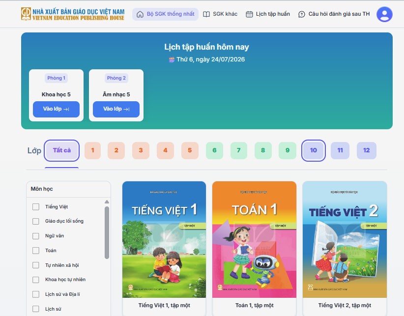 Nhà xuất bản Giáo dục Việt Nam hoàn thành chương trình tập huấn, bồi dưỡng sử dụng bộ sách giáo khoa thống nhất