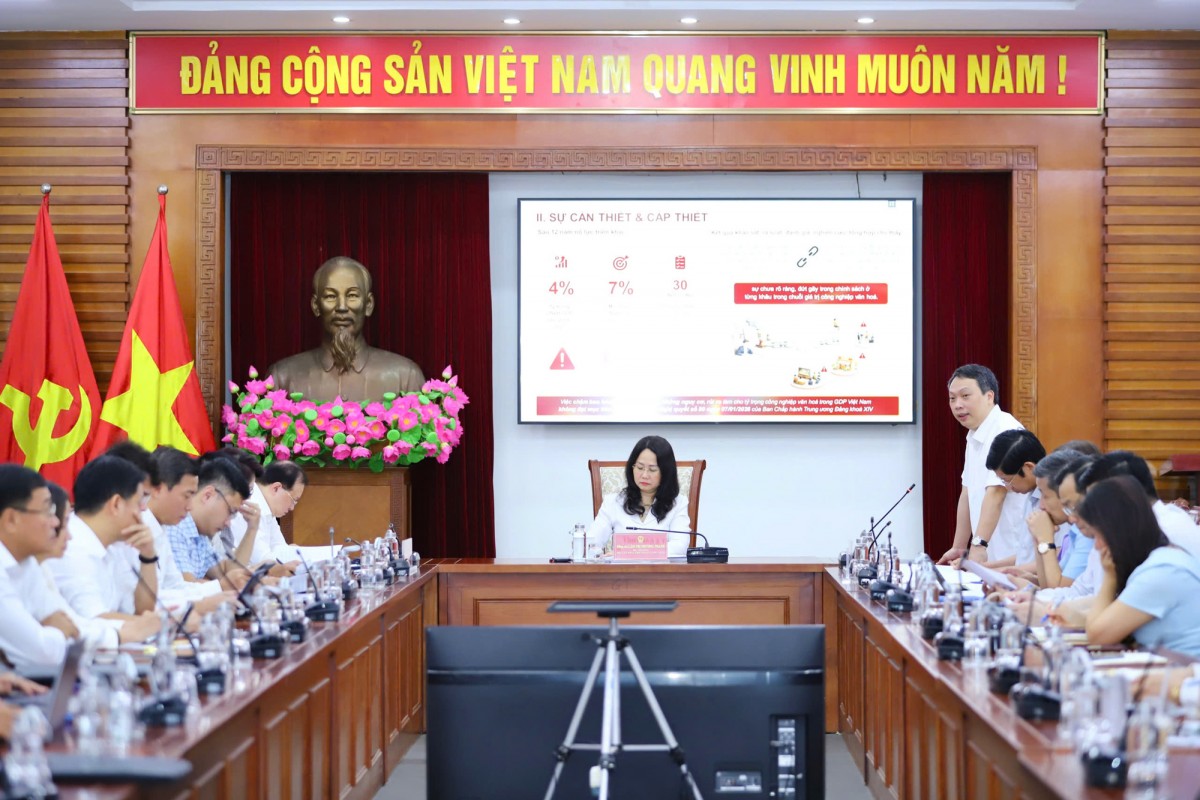 Hoàn thiện dự thảo Luật Phát triển công nghiệp văn hóa: Đảm bảo rõ ràng, minh bạch
