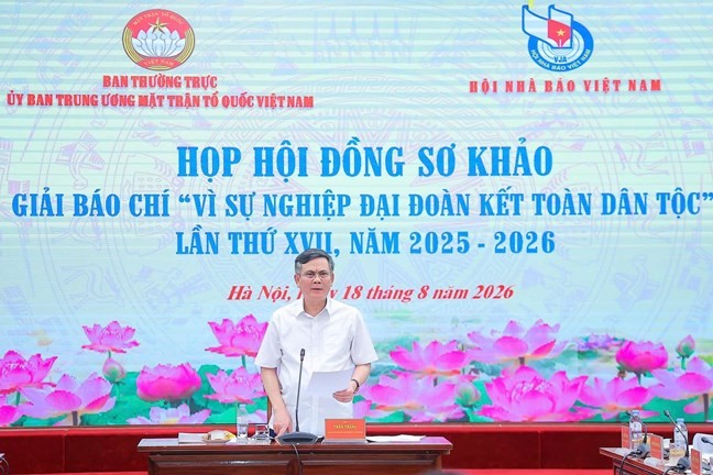 Hơn 100 cơ quan dự Giải báo chí “Vì sự nghiệp Đại đoàn kết toàn dân tộc” lần thứ XVII