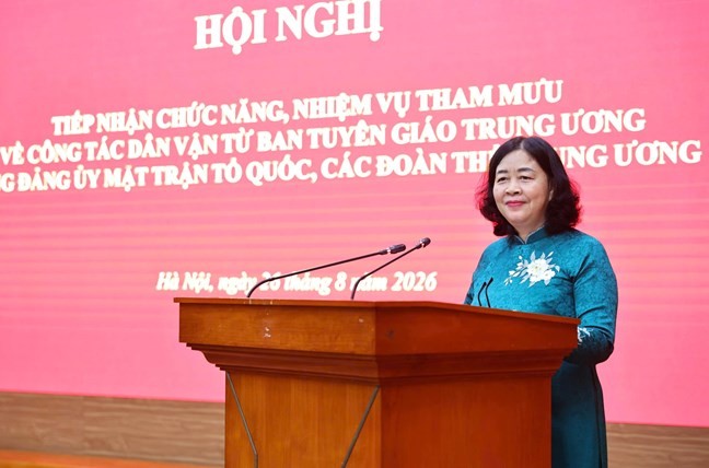 Mặt trận tổ quốc Việt Nam: Tiếp nhận nhiệm vụ tham mưu về công tác dân vận