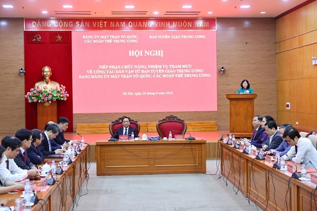 Mặt trận tổ quốc Việt Nam: Tiếp nhận nhiệm vụ tham mưu về công tác dân vận