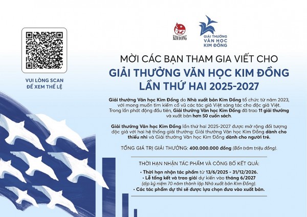moi tham gia viet cho giai thuong van hoc kim dong lan thu hai 2025 2027