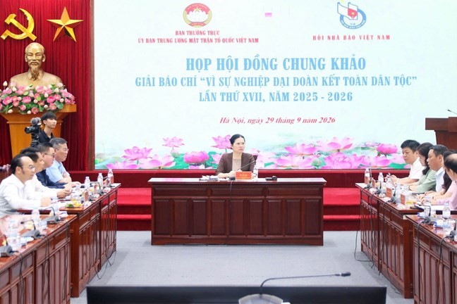 Họp Hội đồng Chung khảo Giải báo chí “Vì sự nghiệp Đại đoàn kết toàn dân tộc” lần thứ 17